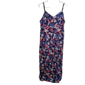 Two Hearts Maternity Maxi Dress Blue Floral